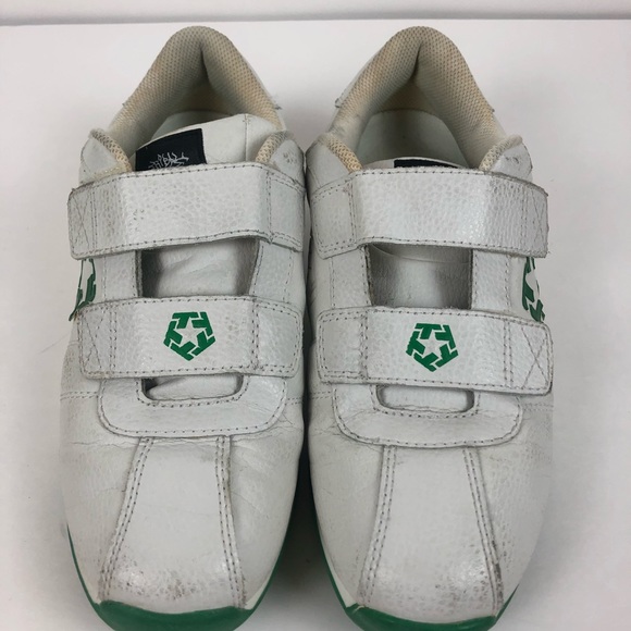 White and Green Tribal Streetwear Shoes Size 8 - Picture 2 of 12